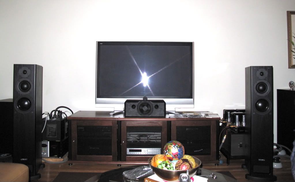 Small or thin center channel speaker for large screen T.V.?